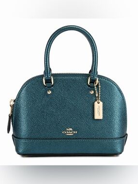 Coach Micro Mini Sierra Satchel Metallic HTF